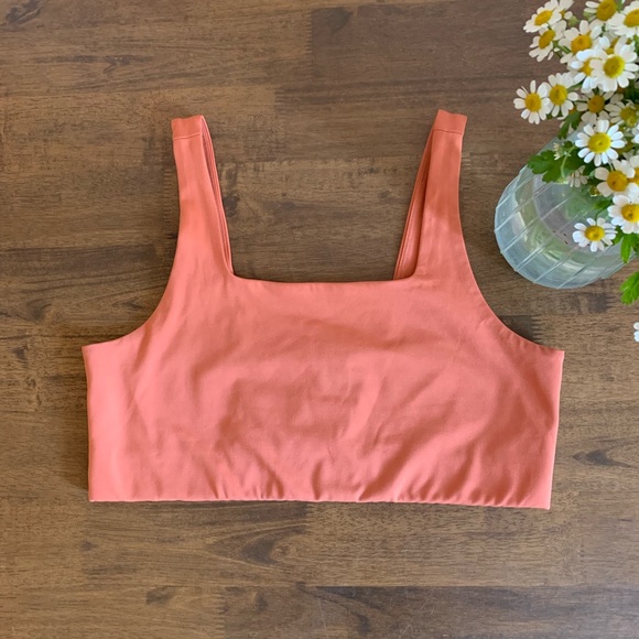 girlfriend collective Other - Pink Tommy Cropped Bra